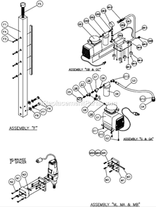 Page F Diagram and Parts List for MANTAIII  MK Diamond Electric Drill